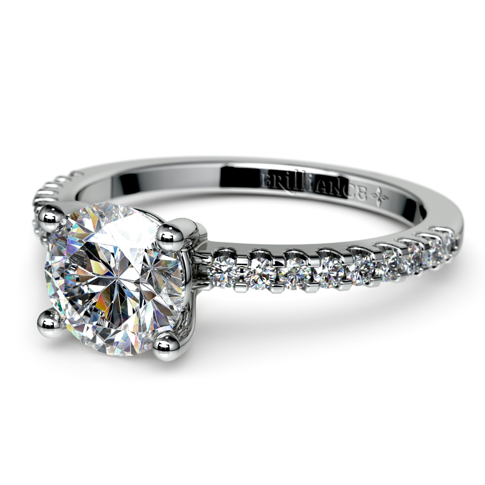 1 carat pave diamond ring