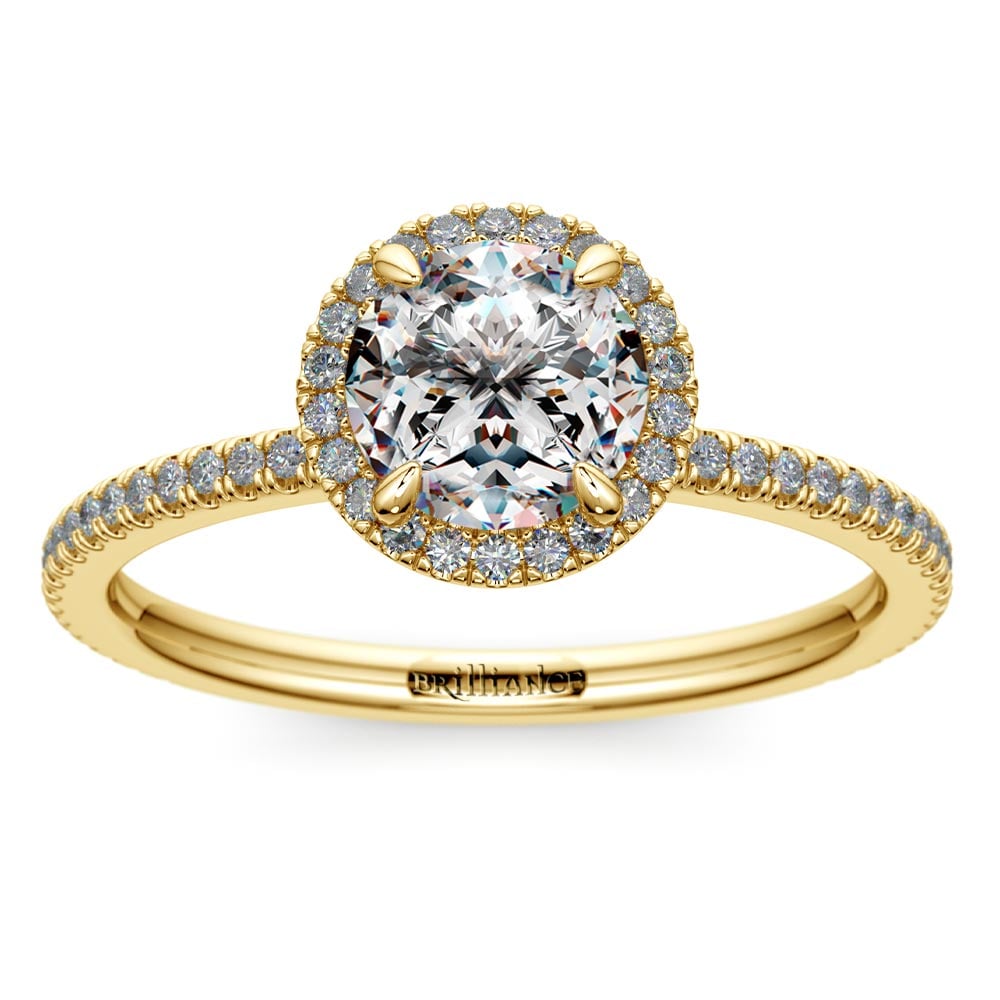 Moissanite Diamond Engagement Rings Yellow Gold 14k/18k 0.5 Carat 3 Stones  Promise Ring