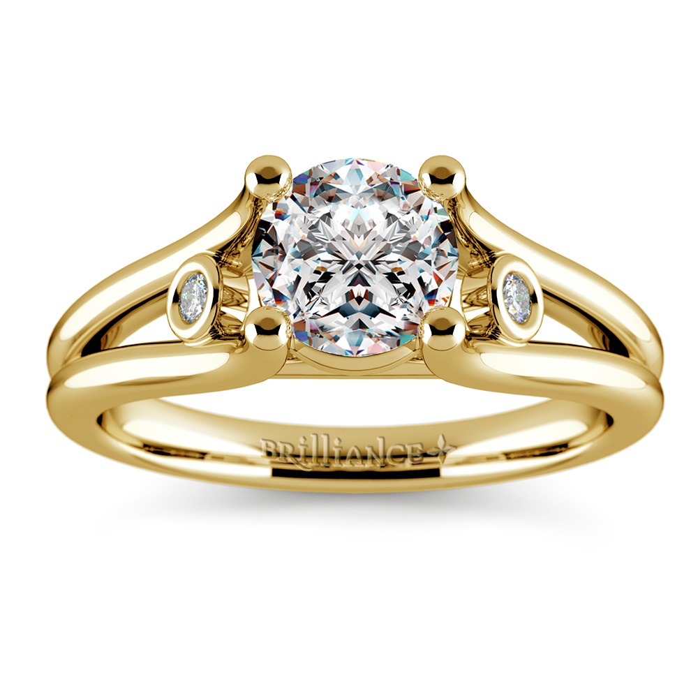 diamond accent solitaire