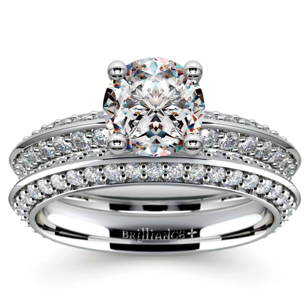 platinum diamond bridal set