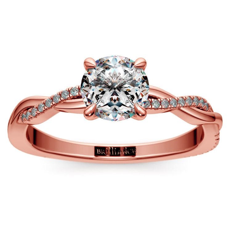 rose quartz engagement ring