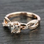 Winding Ivy Engagement Ring In Rose Gold | Diamond Ring