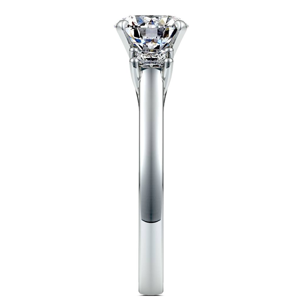 Princess Trellis Diamond Engagement Ring in Platinum (1/3 ctw)