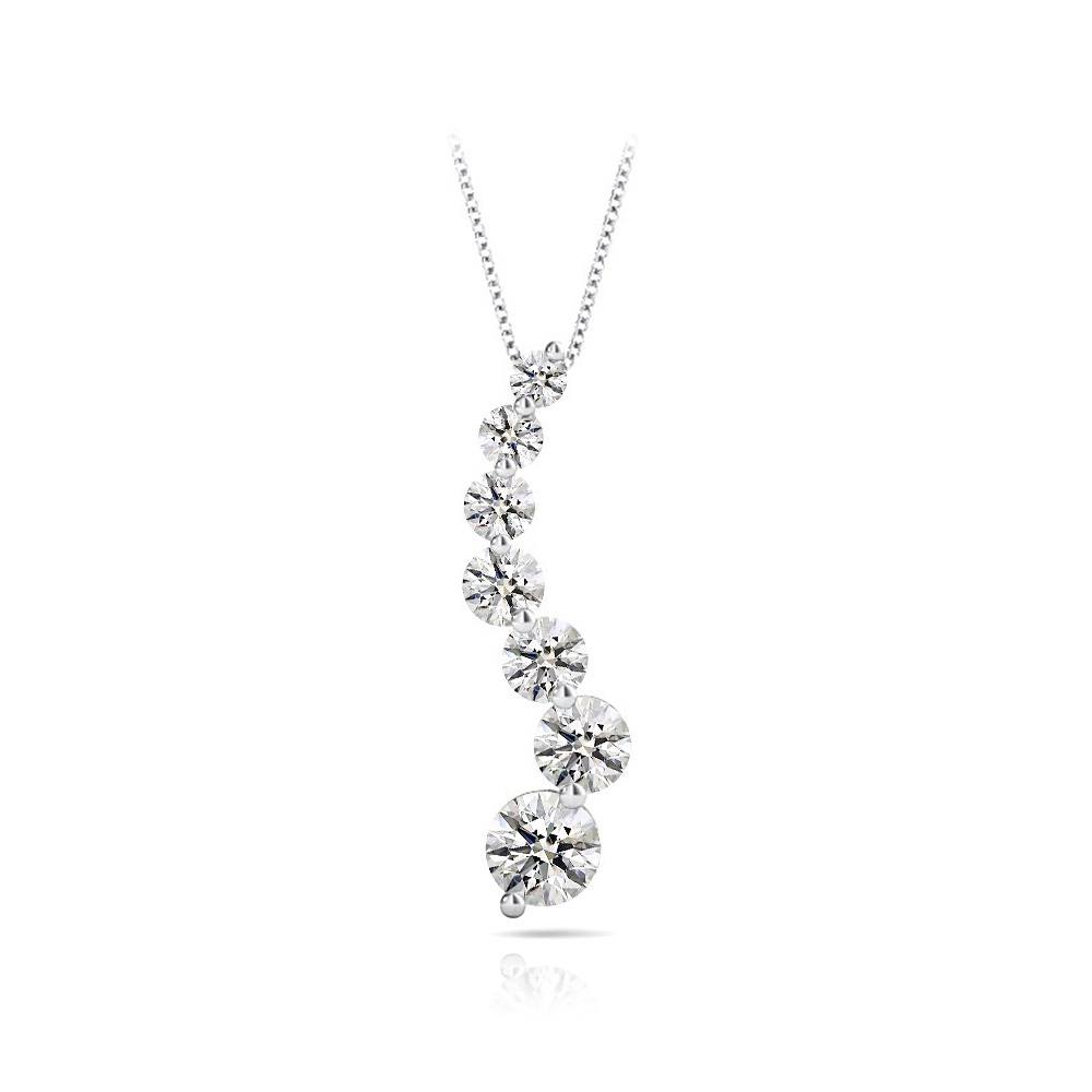 journey diamond necklace 1 carat