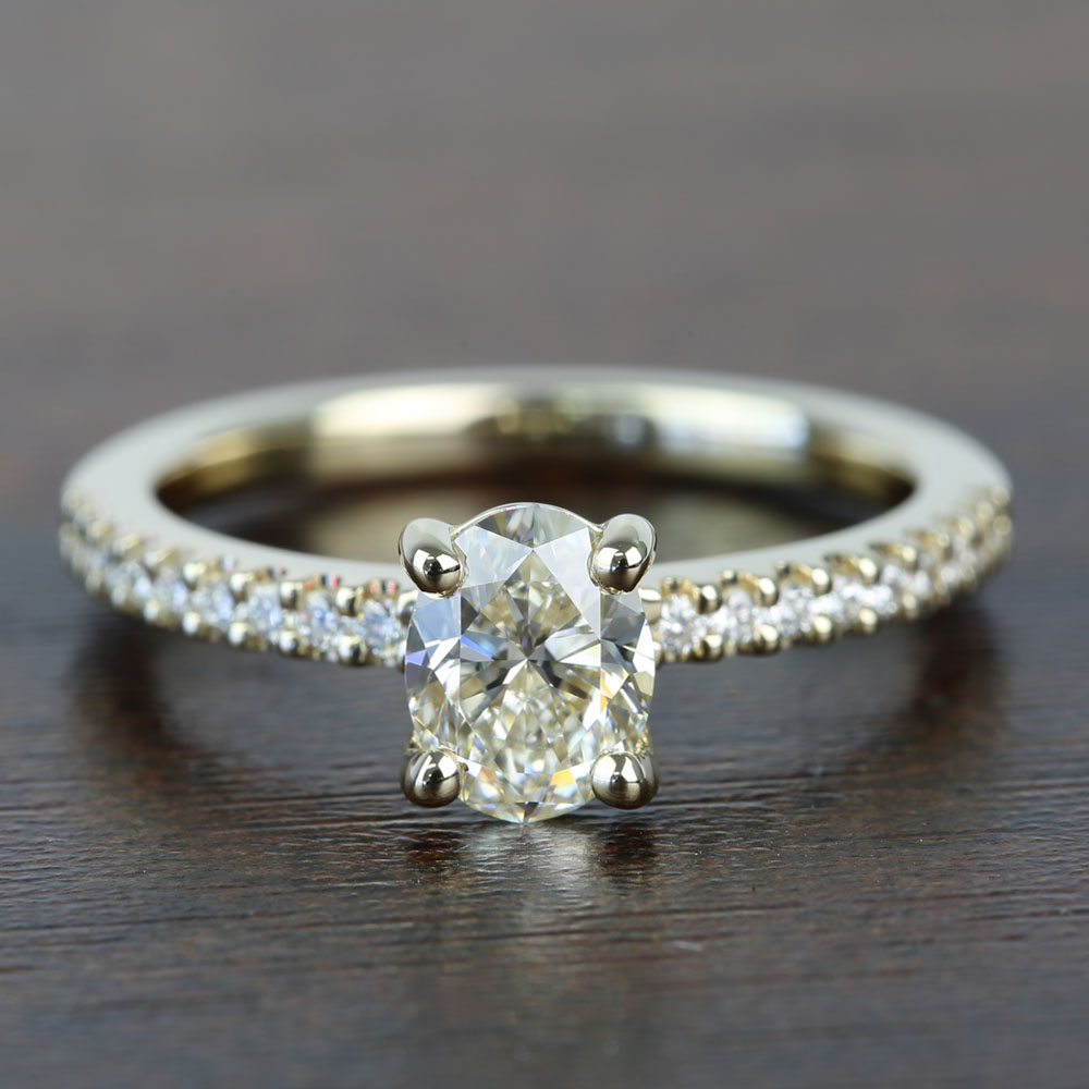 0.90 Carat Oval Diamond Engagement Ring