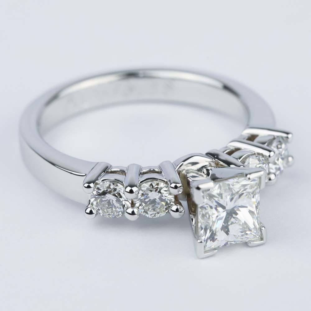 five diamond engagement ring