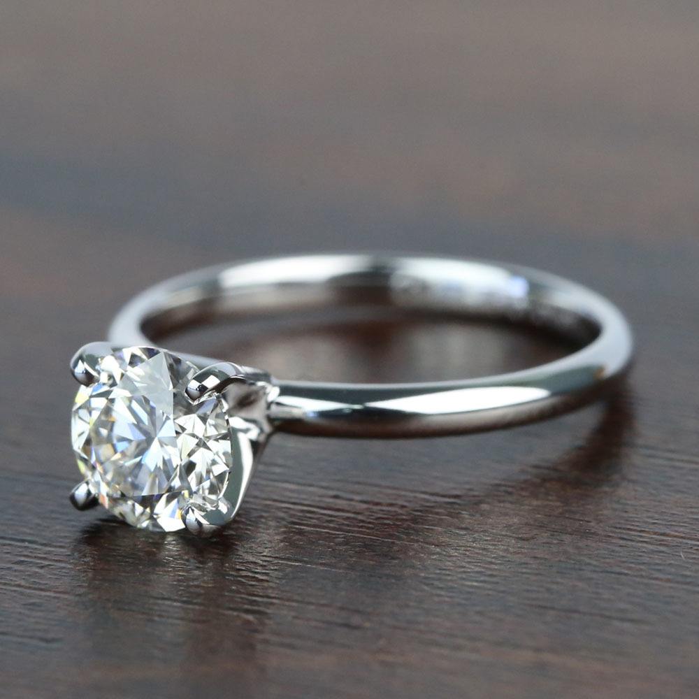 1.10 Carat Round Diamond Ring In A Comfort-Fit