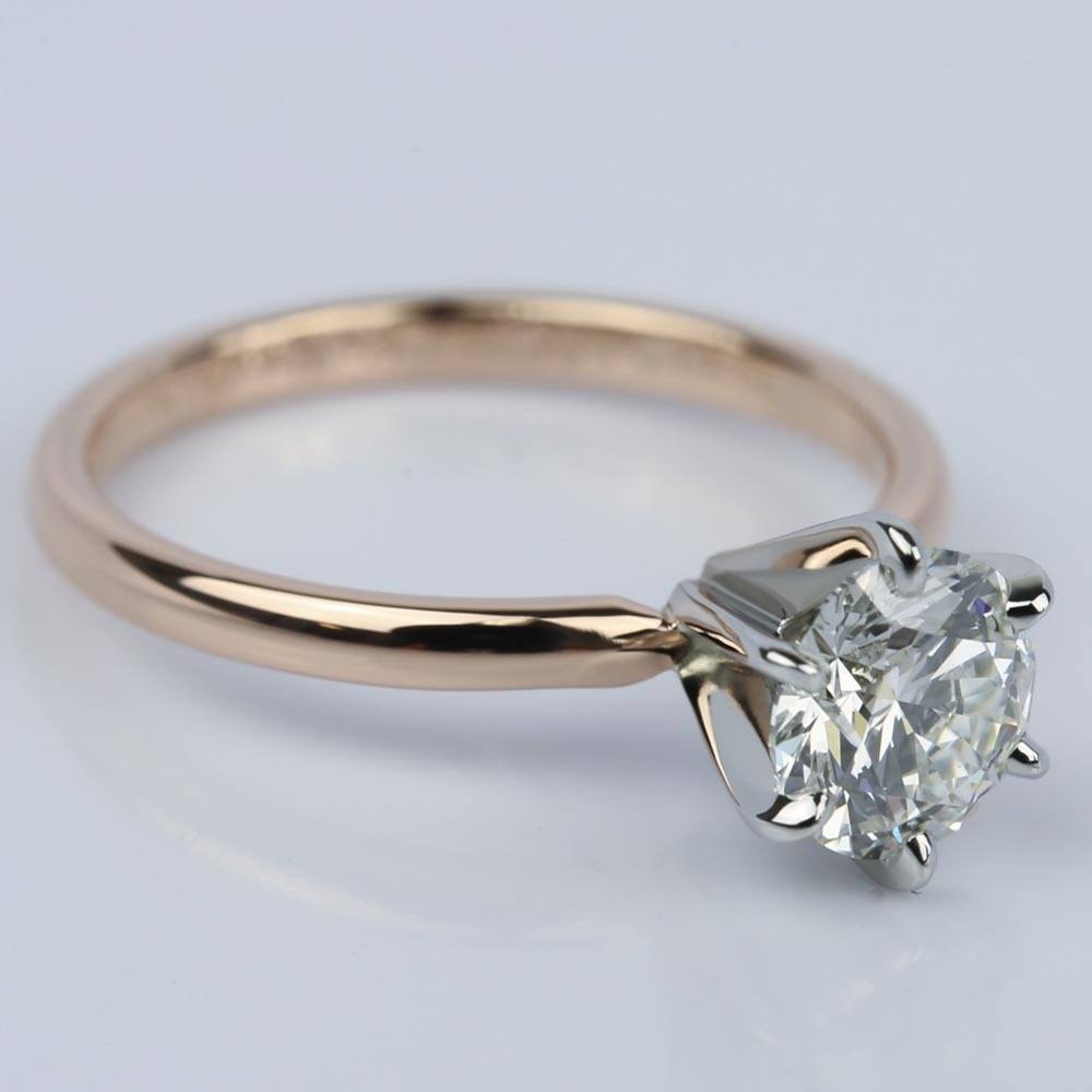 1.21 Carat Round Internally Flawless Diamond Engagement Ring