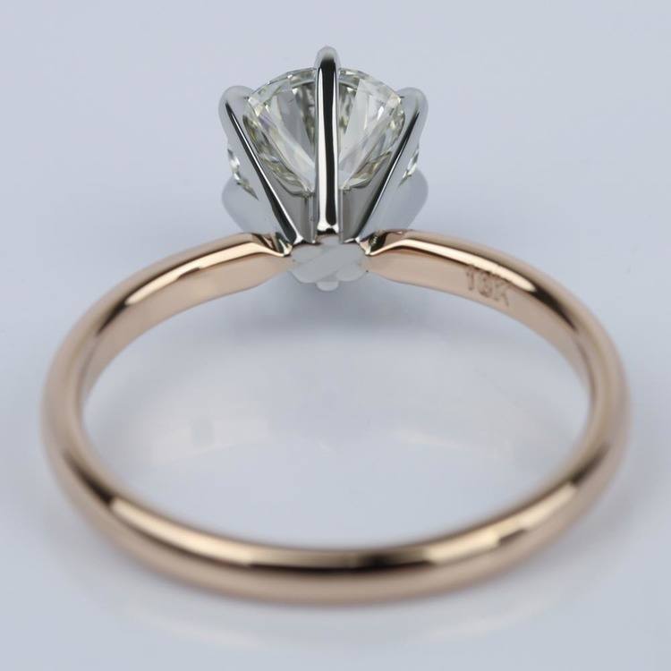 1.21 Carat Round Internally Flawless Diamond Engagement Ring