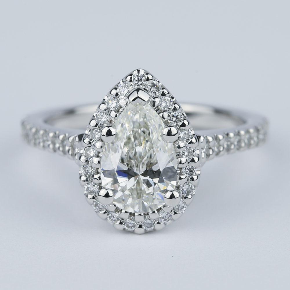 1.25 carat pear shaped diamond