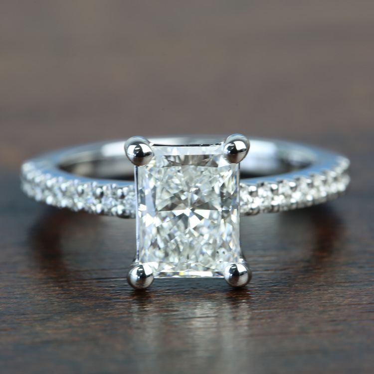 1.52 Super Ideal Radiant Loose Diamond Engagement Ring