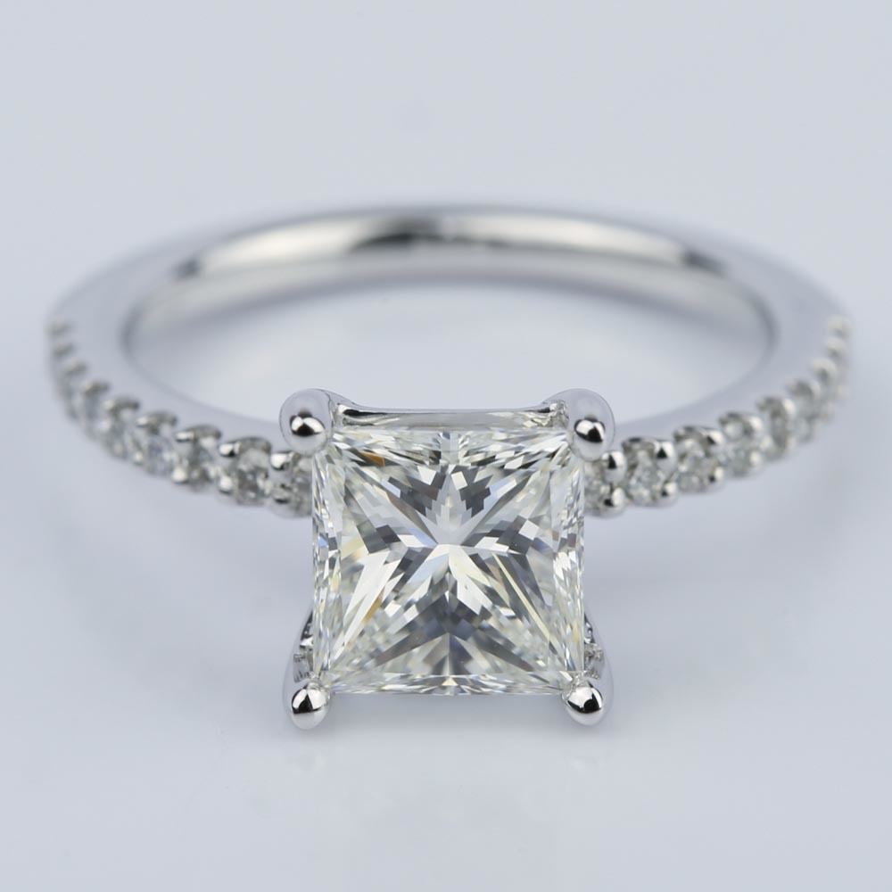 1.25 Carat Princess Cut Diamond Engagement Ring