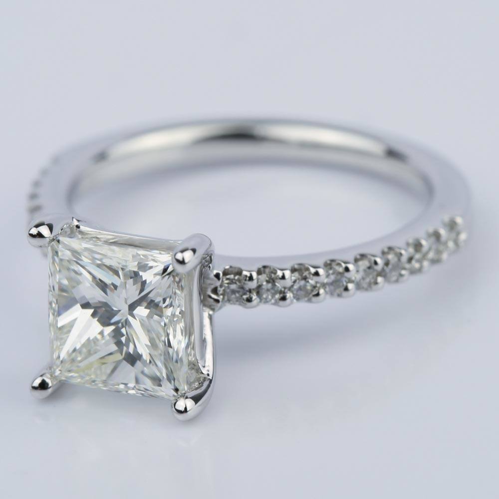 1.25 Carat Princess Cut Diamond Engagement Ring