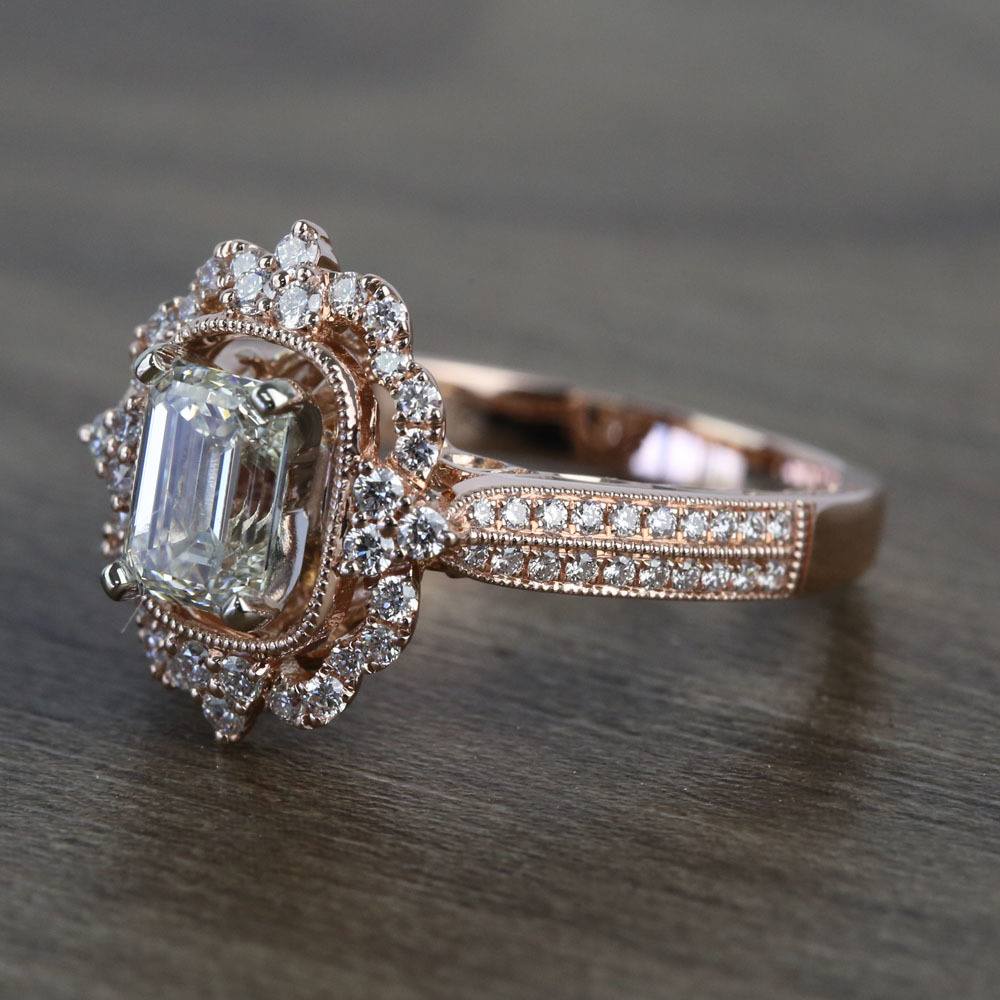 champagne diamond wedding band