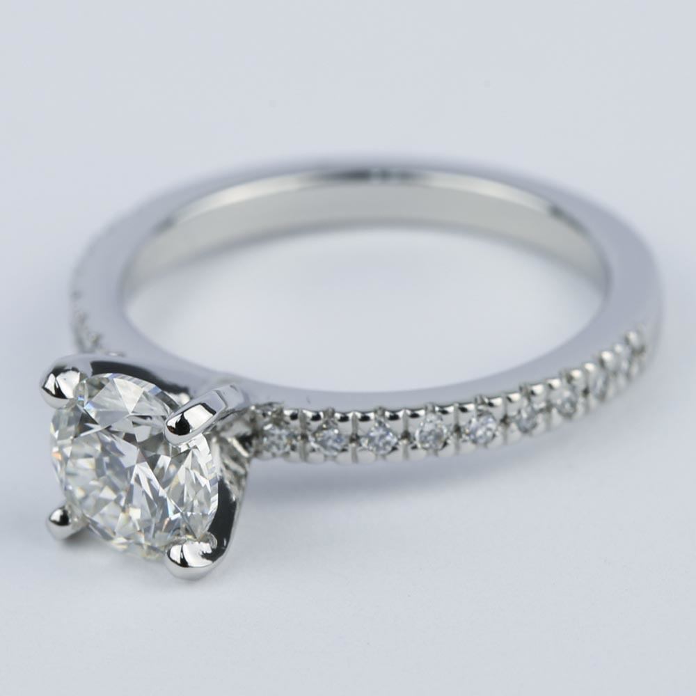 platinum pave diamond ring