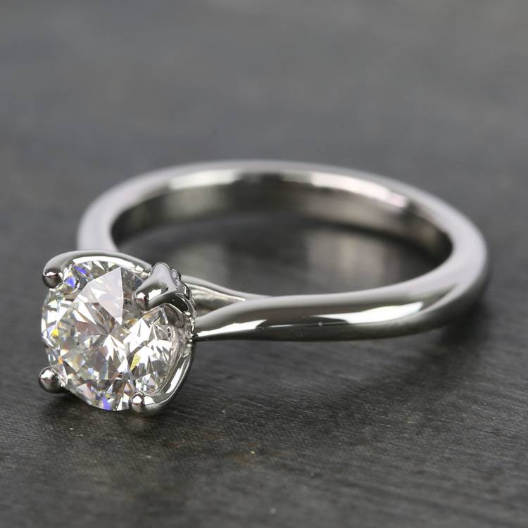 1 Carat Cathedral Setting Engagement Ring - Lyria Crown