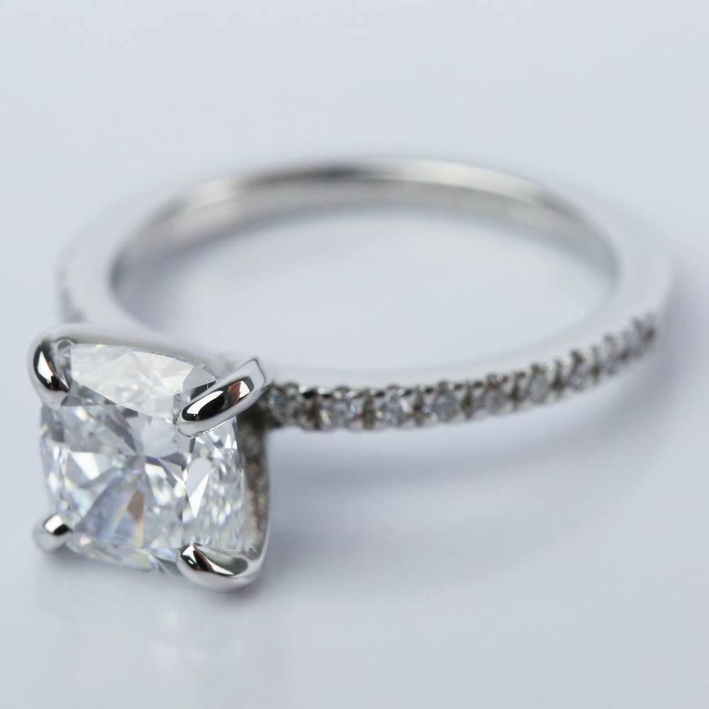 Platinum 2 Carat Ring | 2 Carat Cushion Cut Diamond