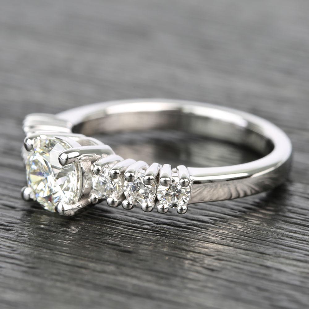 7 stone diamond engagement ring