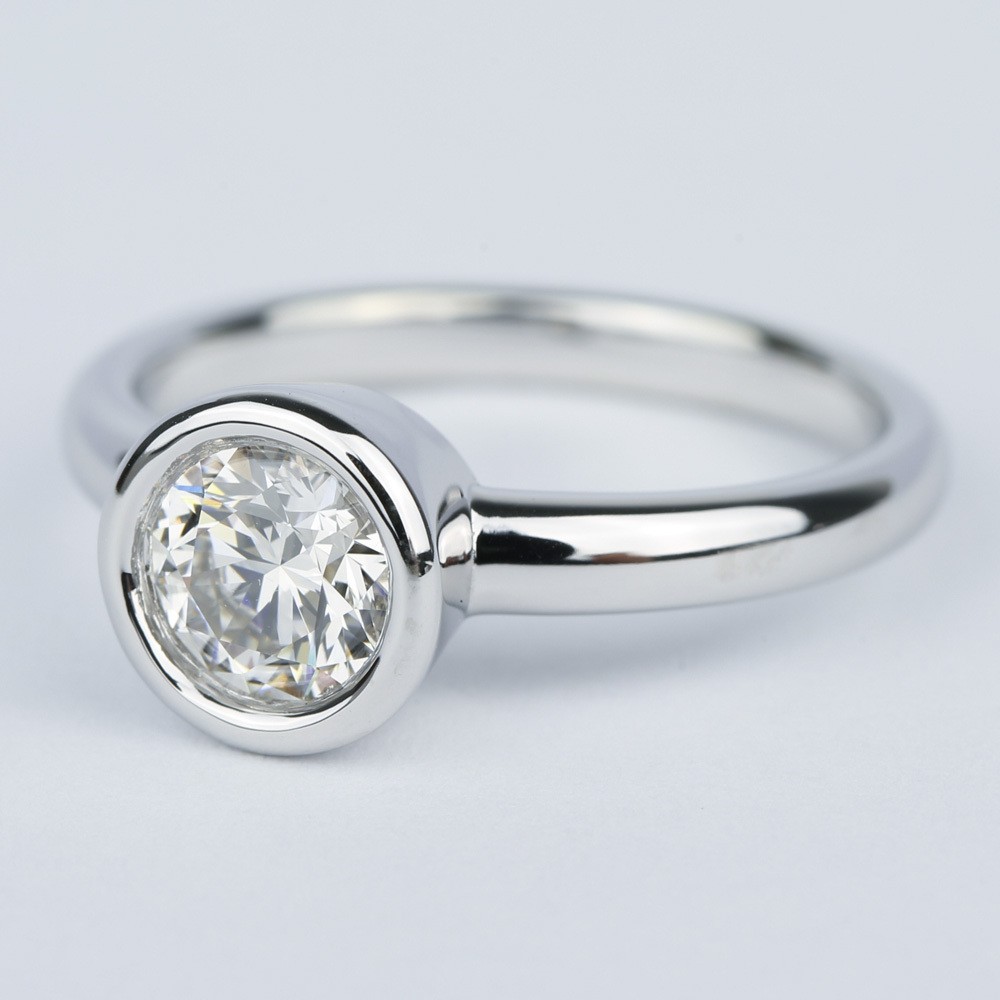 diamond bezel solitaire