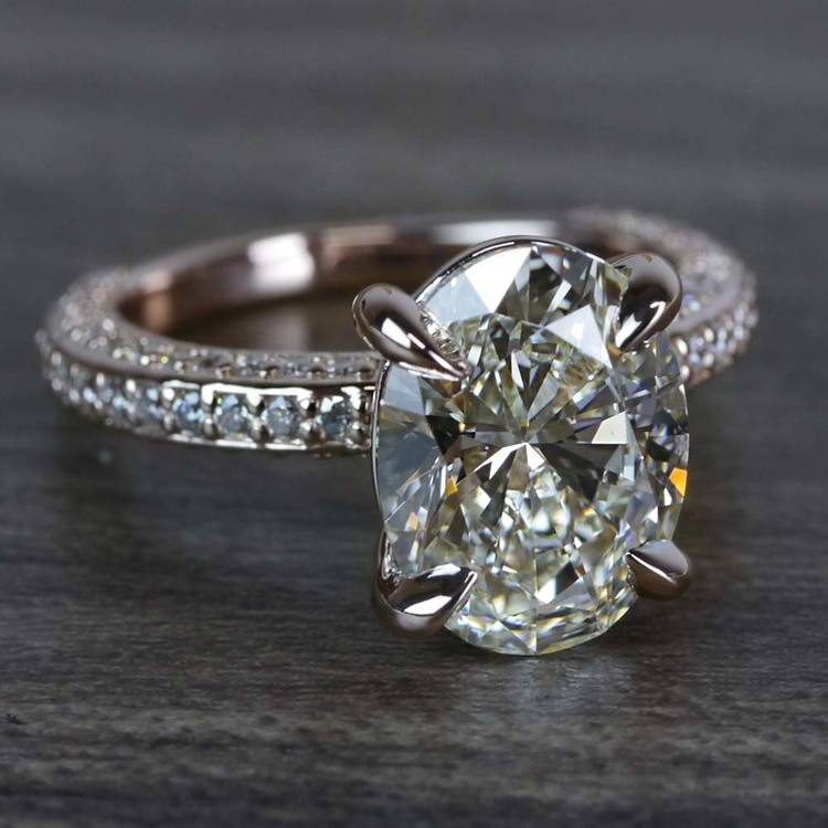 Breathtaking Oval Cut 3 Carat Diamond Ring