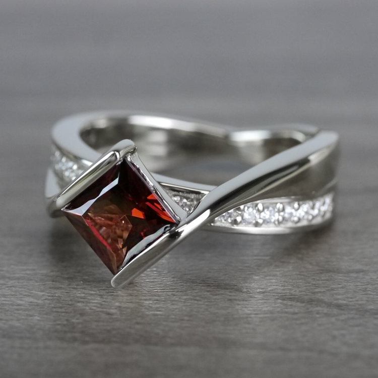 Princess Cut Garnet Ring 2024 favors