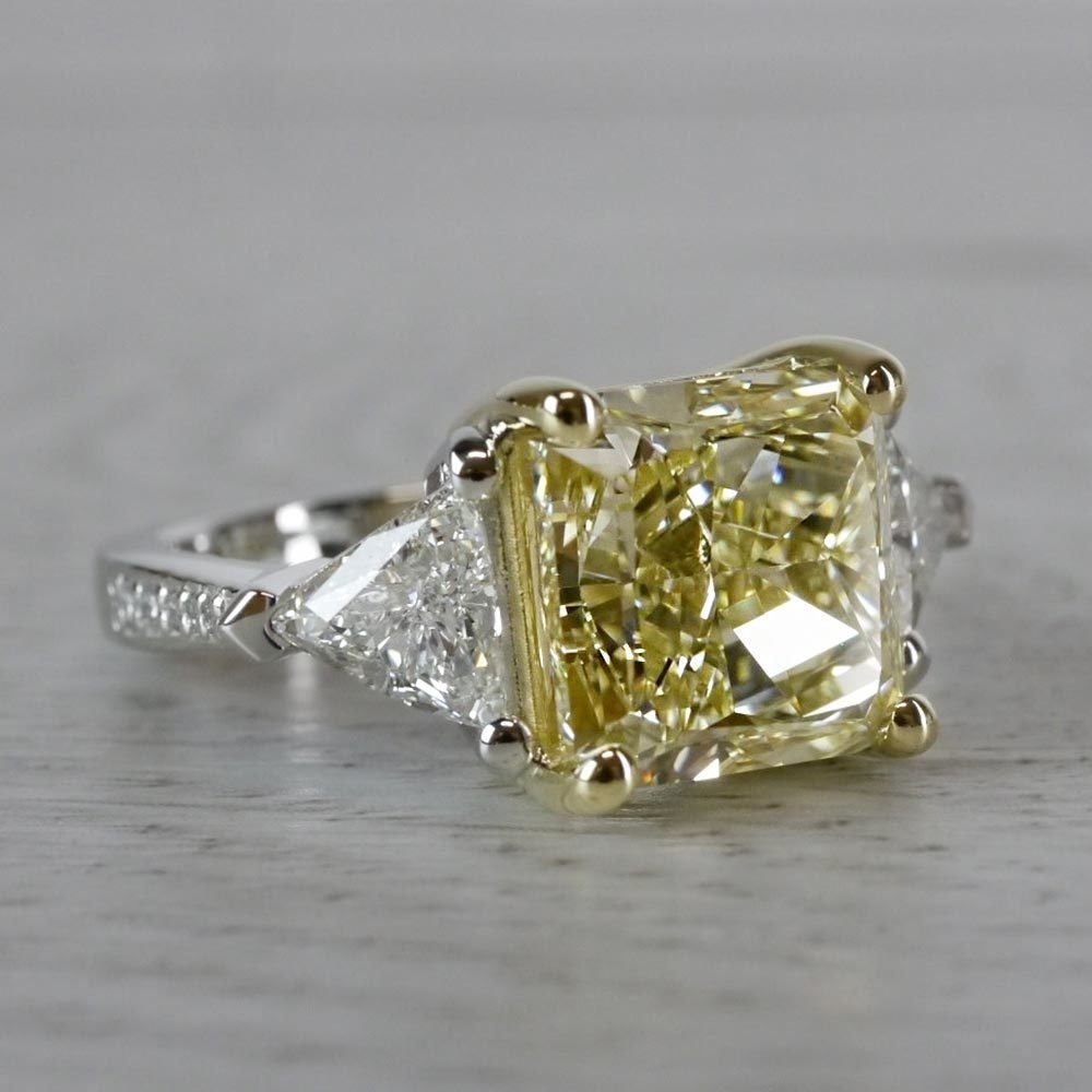 6 carat canary diamond ring