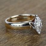Cathedral 1 Carat Marquise Solitaire Diamond Engagement Ring