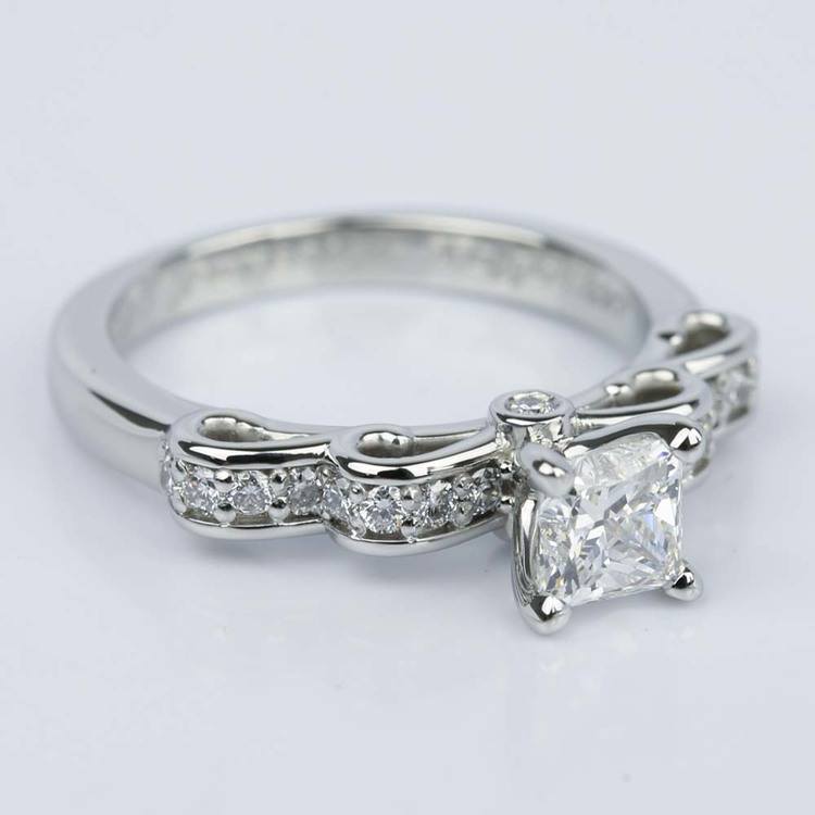 Cinderella Ribbon Princess Diamond Engagement Ring (0.80 ct.)