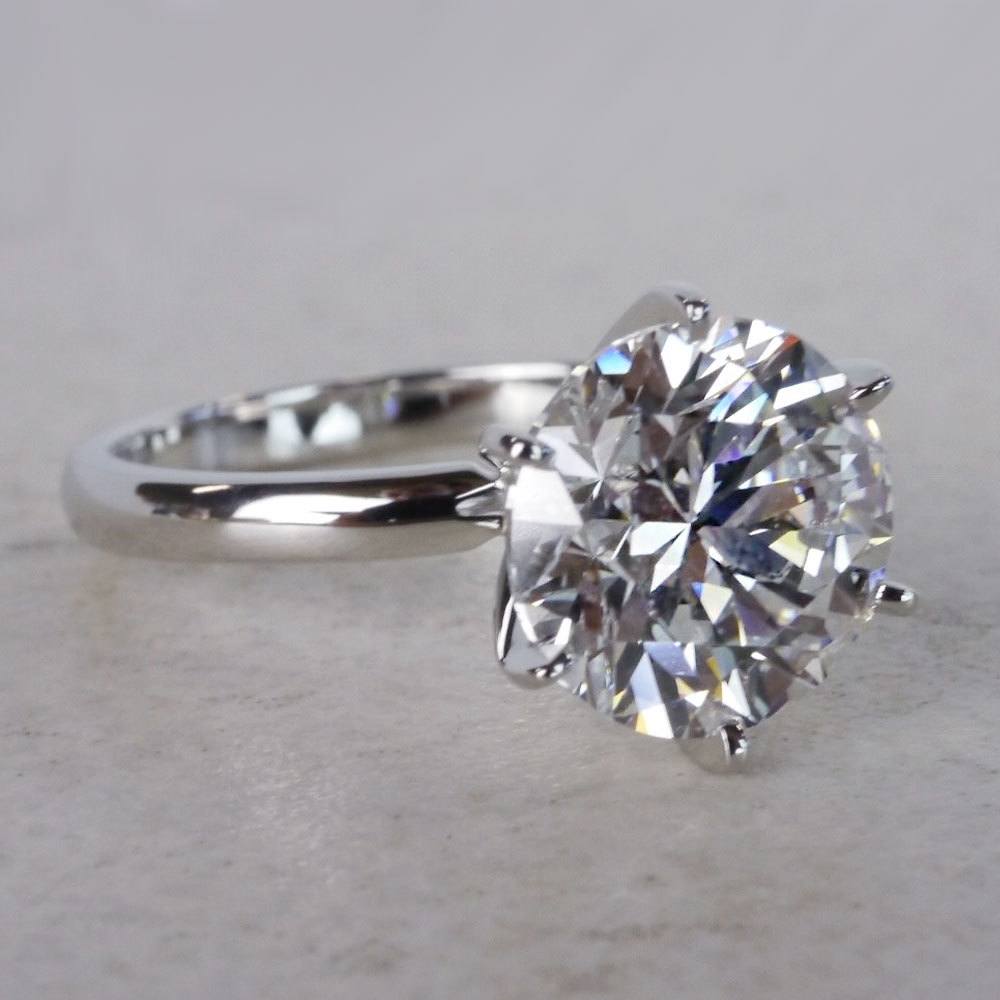 Stunning 4 Carat Diamond Ring - Classic Solitaire Design