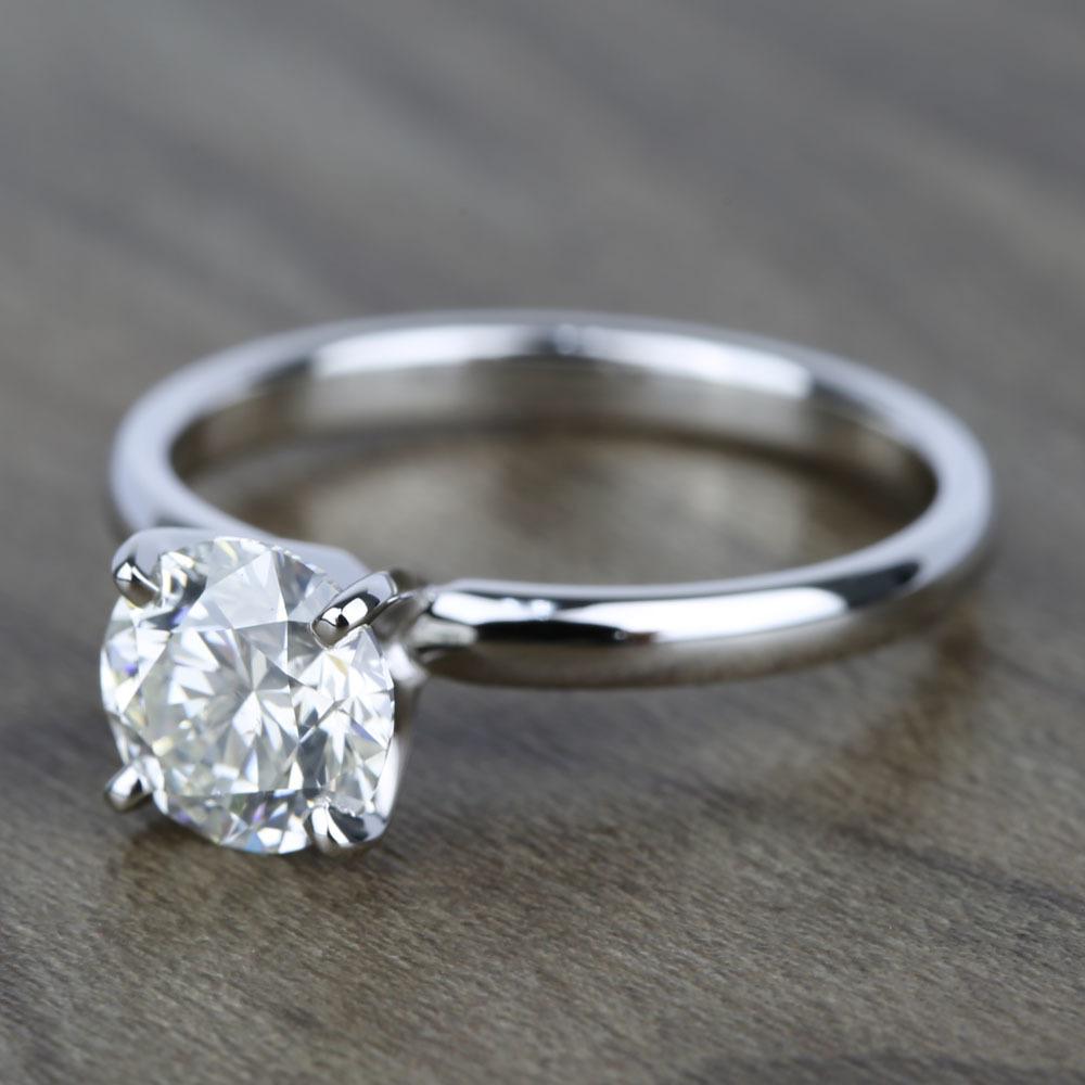 simple solitaire diamond ring