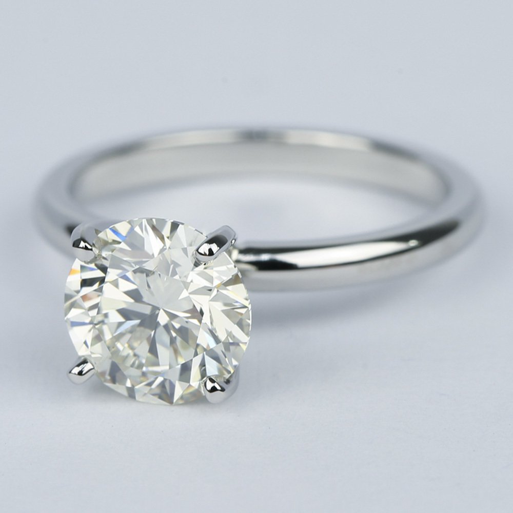 2 carat diamond ring on hand