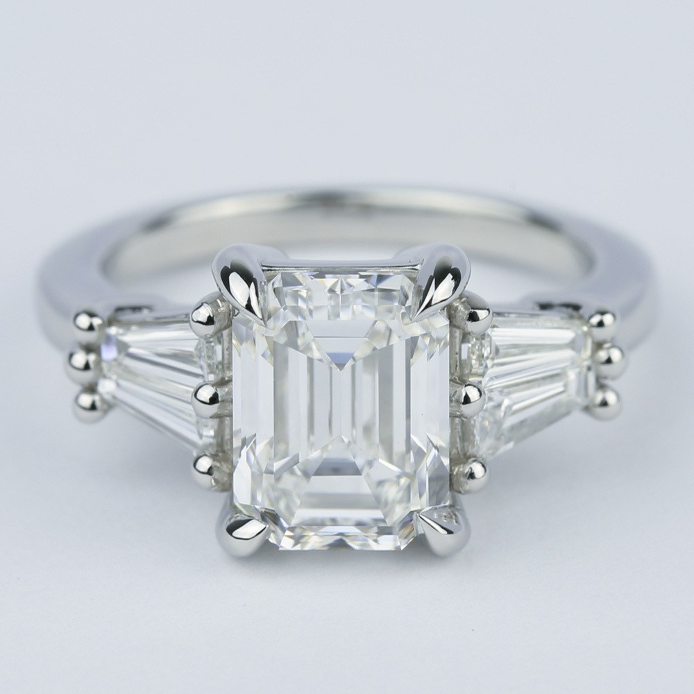 double baguette diamond ring