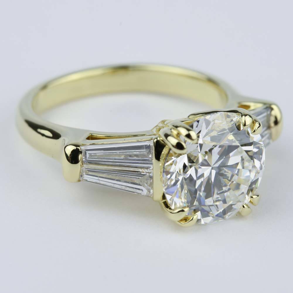 3 carat baguette diamond ring