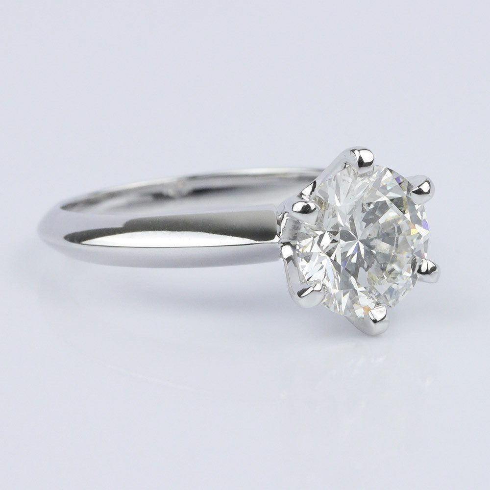 Custom Knife Edge Solitaire Engagement Ring (1.72 ct.)