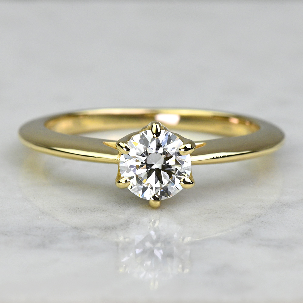 Custom Blooming Knife Edge Diamond Ring