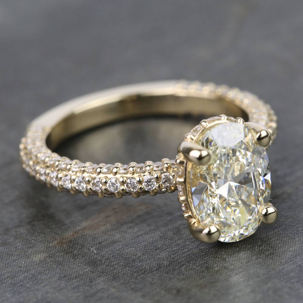 Custom Oval Diamond Engagement Ring (2 Carat)