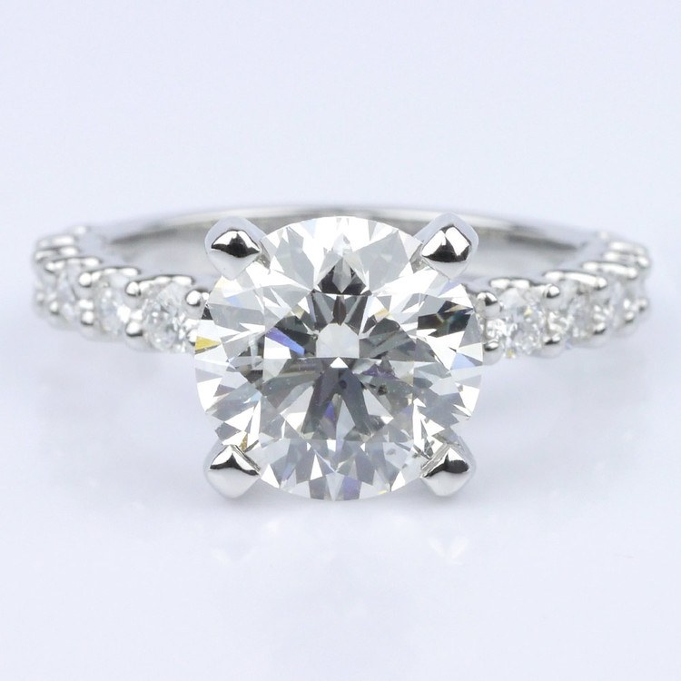 Customized U-Prong Round Diamond Ring (2.80 ct.)