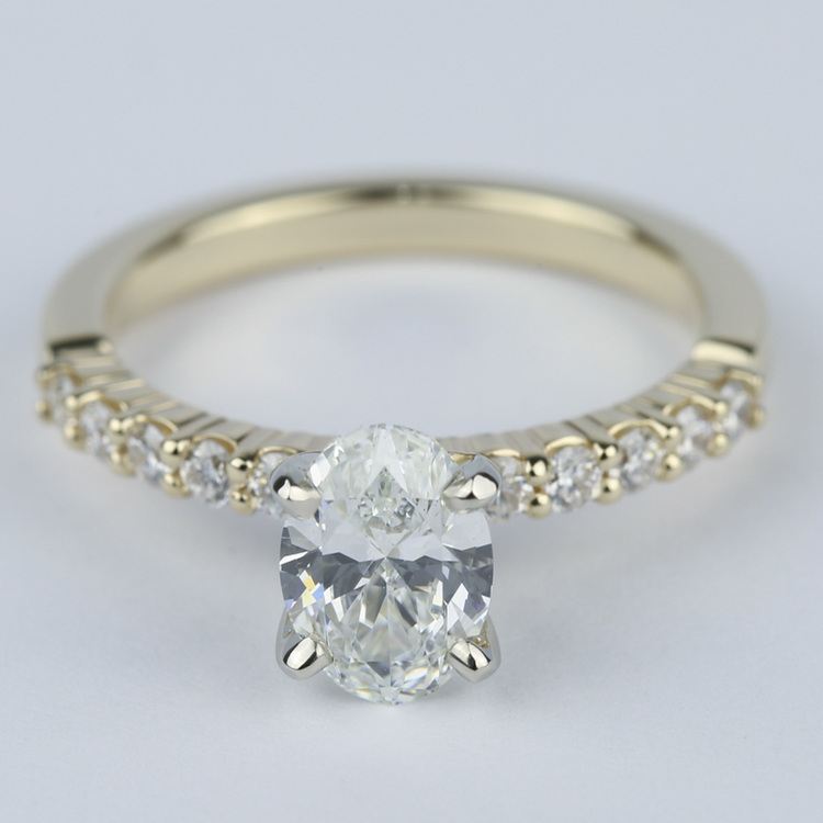 Delicate Oval Engagement Ring (0.90 Carat)