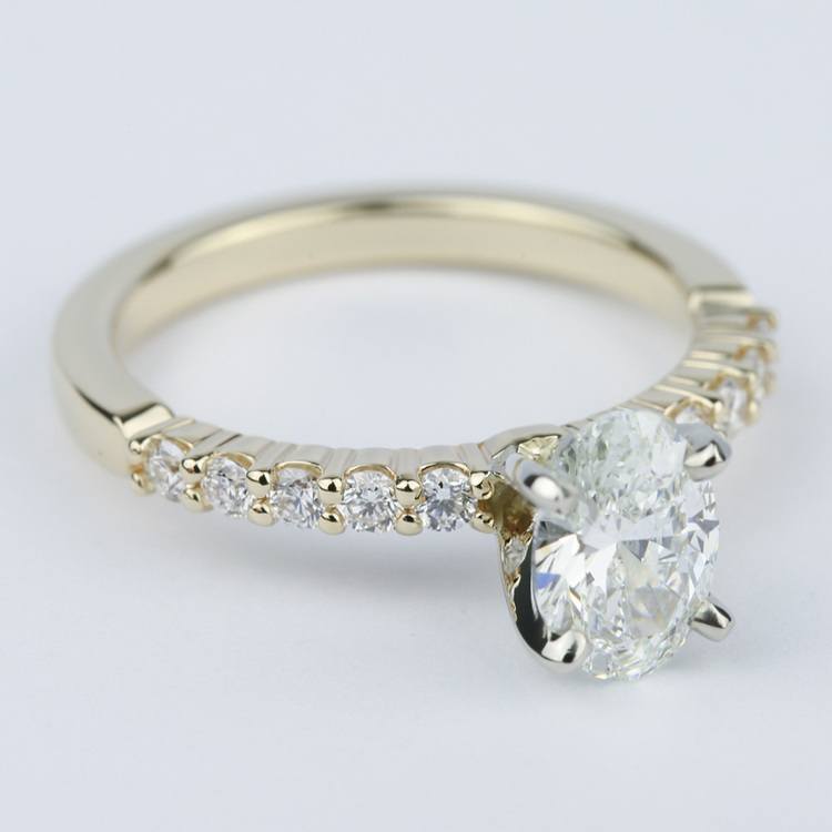 Delicate Oval Engagement Ring (0.90 Carat)