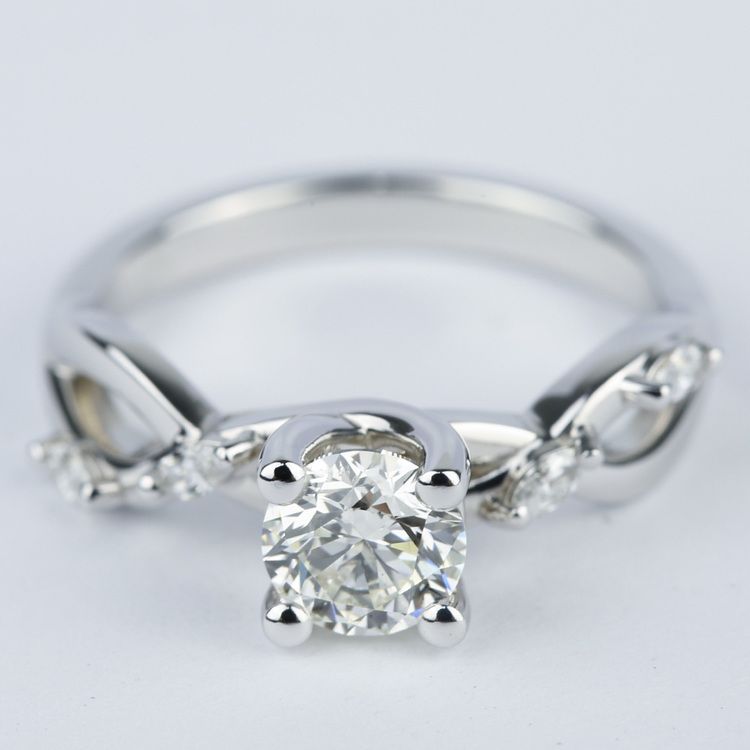 Florida Ivy Round Diamond Engagement Ring (0.80 ct.)