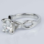 1.5 Carat Florida Ivy Diamond Engagement Ring In Platinum