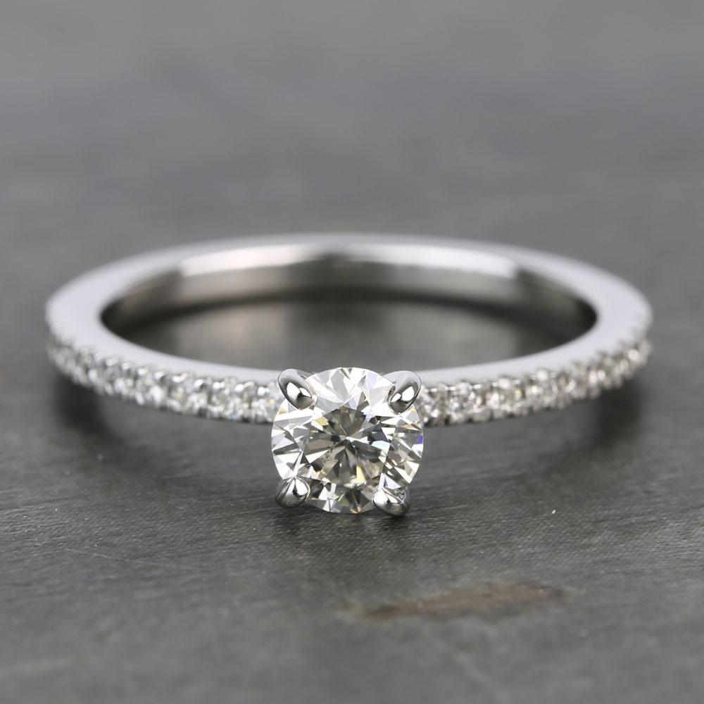 quarter carat diamond solitaire ring