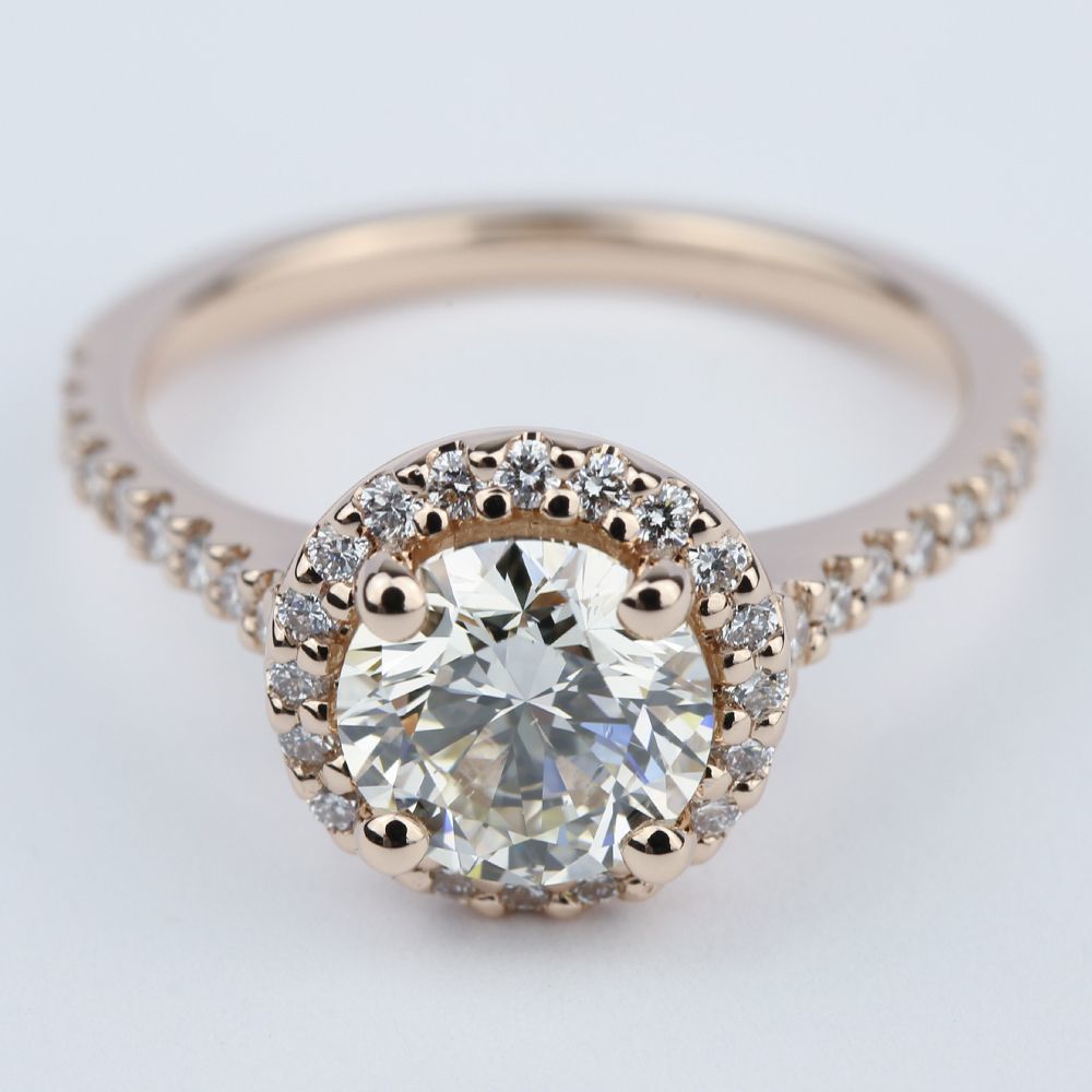 m color diamond engagement ring