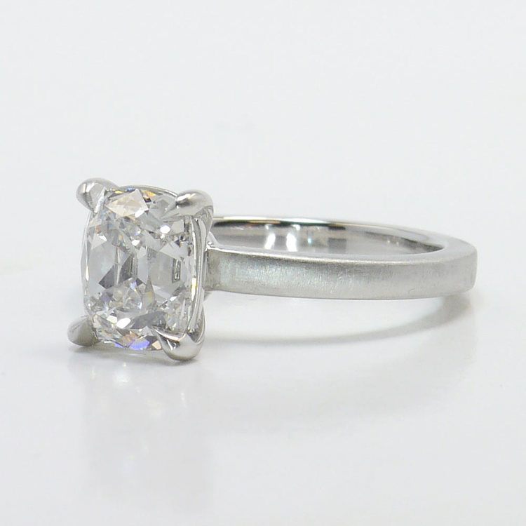 old-mine-cut-diamond-platinum-engagement-ring