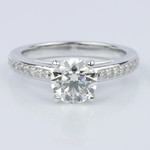 Pave Cathedral Diamond Engagement