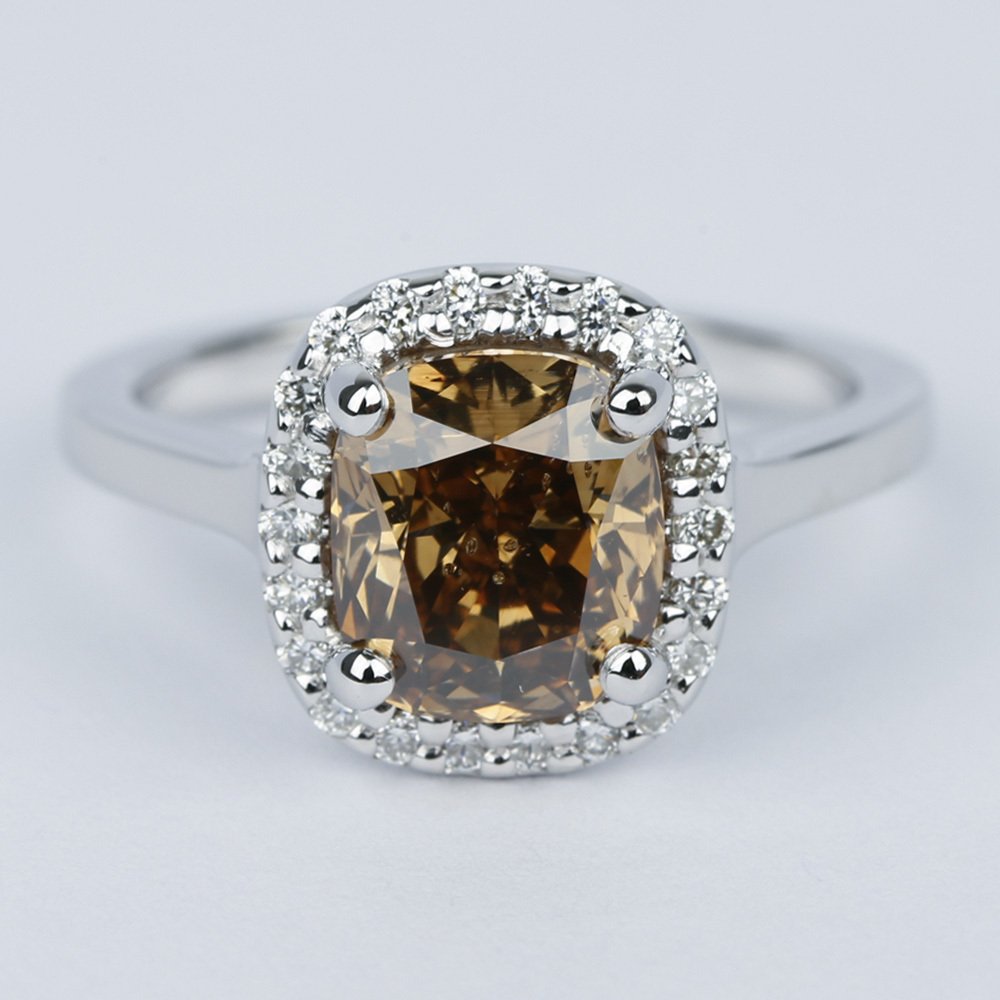 cognac diamond rings