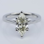 Petite Cathedral Marquise Diamond Engagement Ring (1.41 ct.)