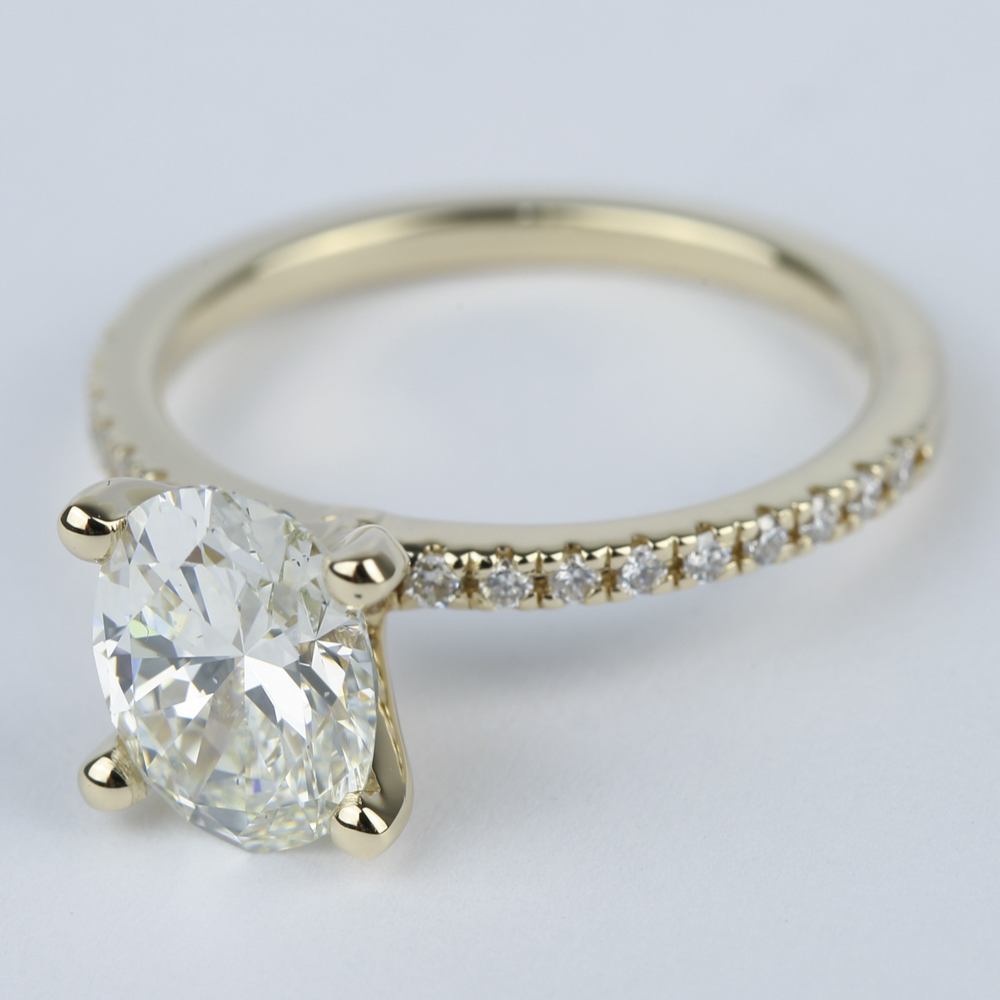 petite pave diamond ring