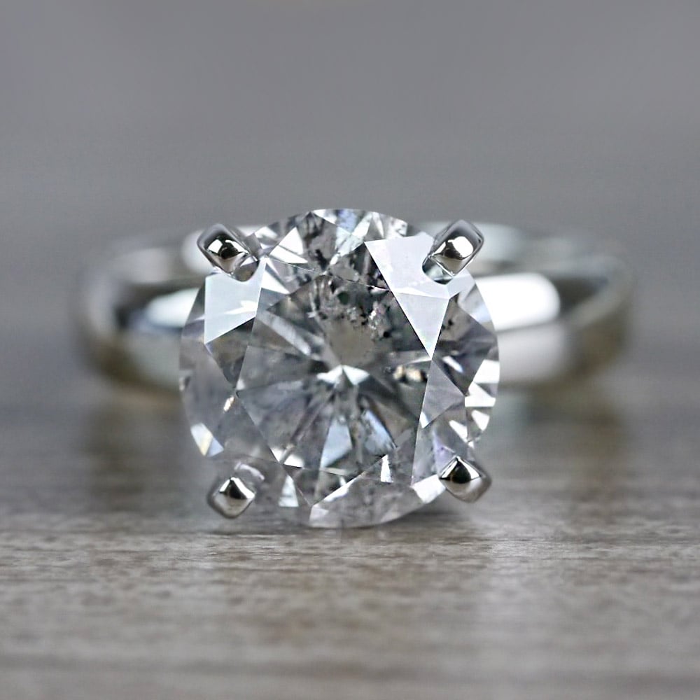Breathtaking 3 Carat Solitaire Round Diamond Ring
