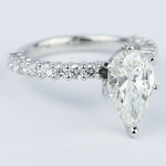 1.9 Carat Pear Diamond Ring | Shared Prong Design
